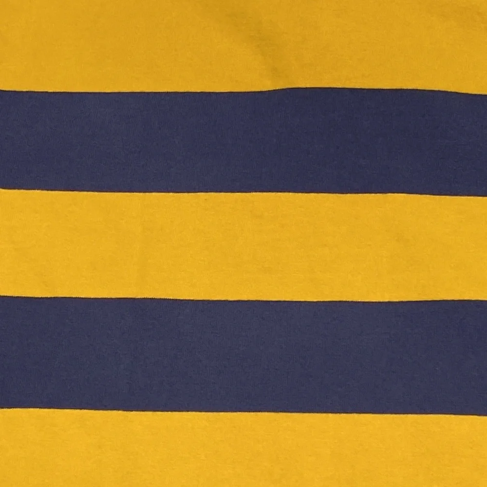 Rugby Ralph Lauren Men's Blue/Gold Striped Rugby Jersey Authentic XXL
